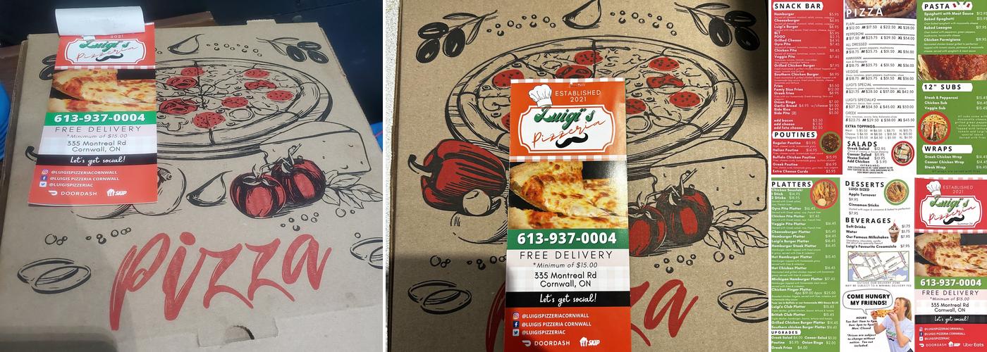 Luigi’s Pizzeria Menu