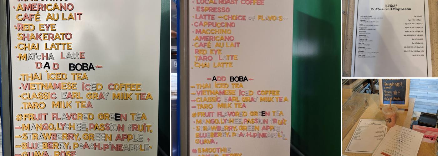 Bae Bae's Cafe Menu
