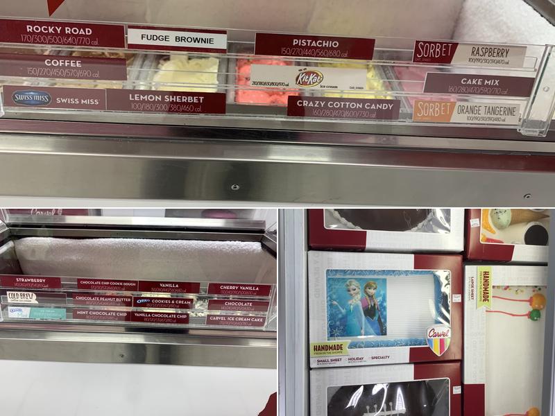 Carvel Menu