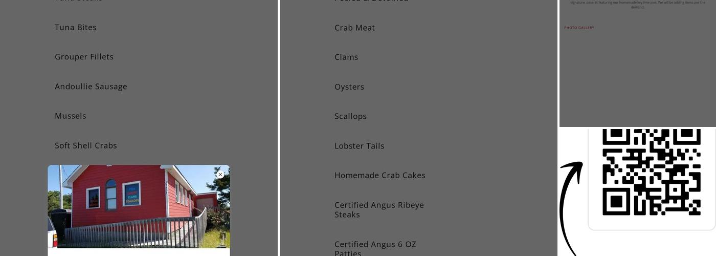 Alex's Shrimp Shack Menu