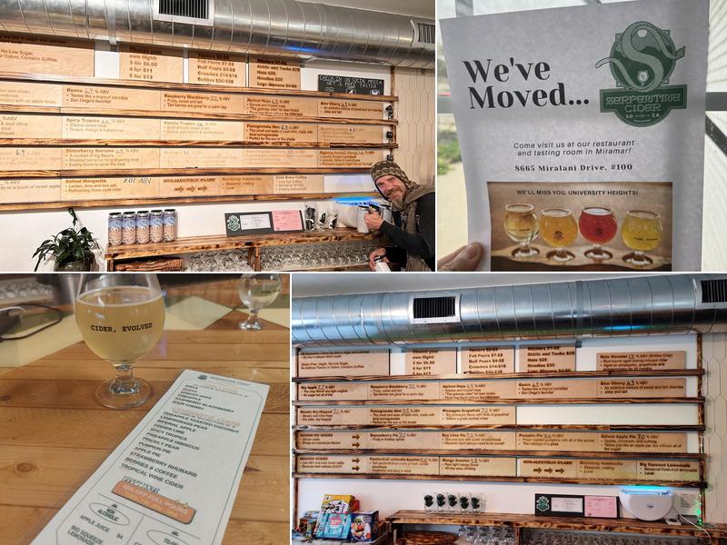 Serpentine Cider | University Heights Menu