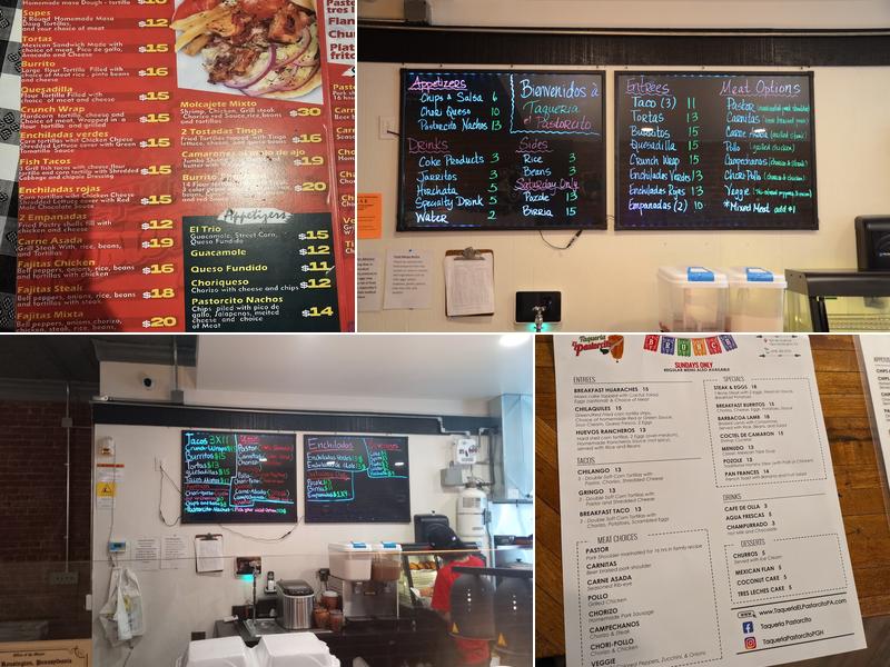 Taqueria El Pastorcito Menu