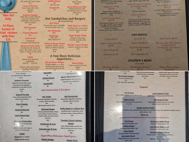 Glooscap Restaurant & Lounge Menu