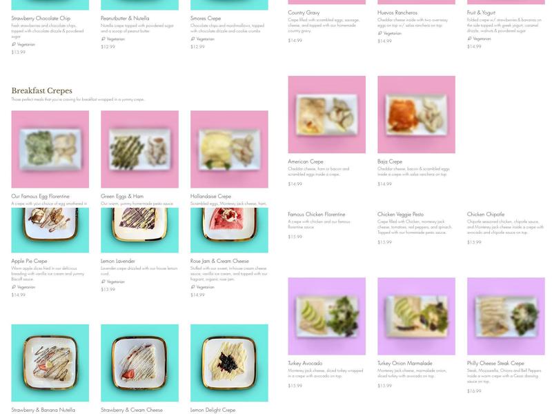 Café Crepes de SLO Menu