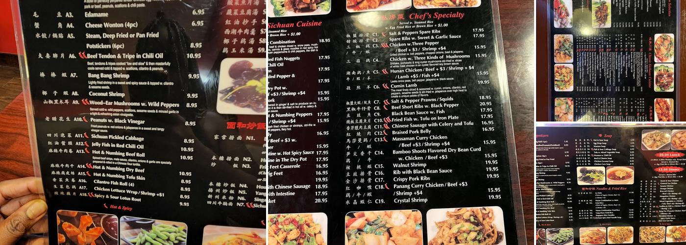 Sho Spicy Menu