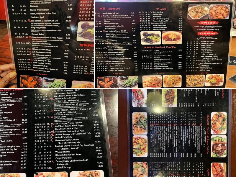 Sho Spicy Menu
