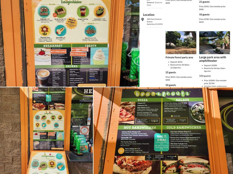 Bean Sprouts Cafe Menu