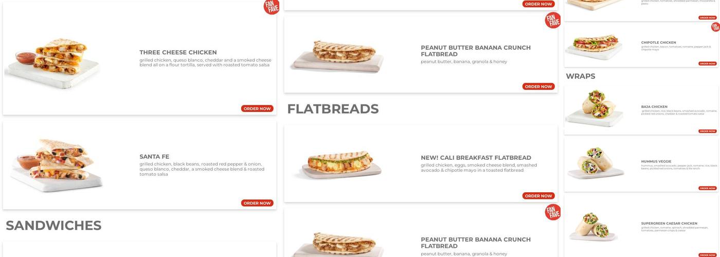 Tropical Smoothie Cafe Menu