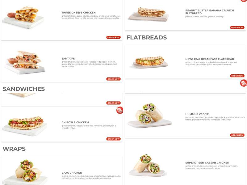 Tropical Smoothie Cafe Menu