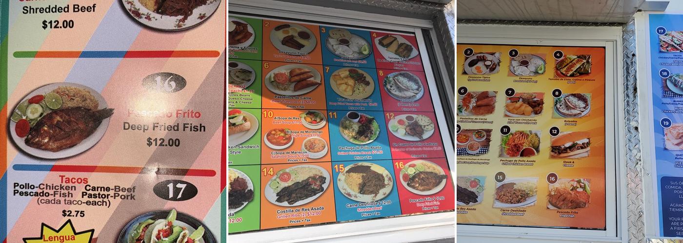 La Preferida Menu