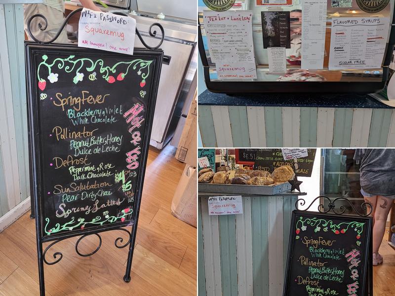 Square Mug Cafe Menu