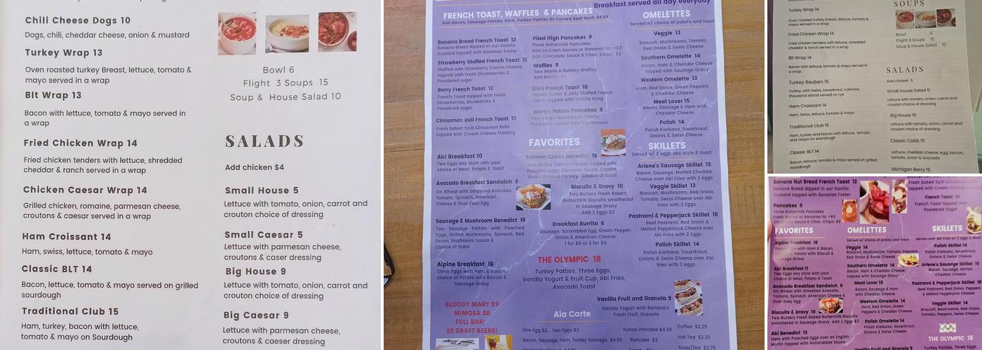Rise and Dine Menu