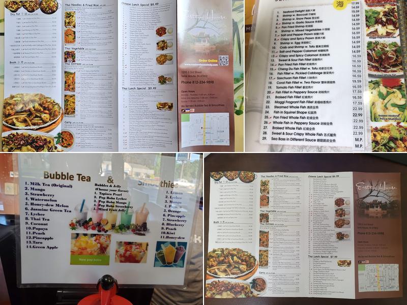 Eastern House Menu