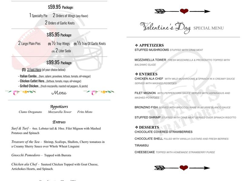 Benis trattoria Menu