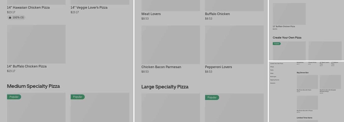 Pizza Hut Menu