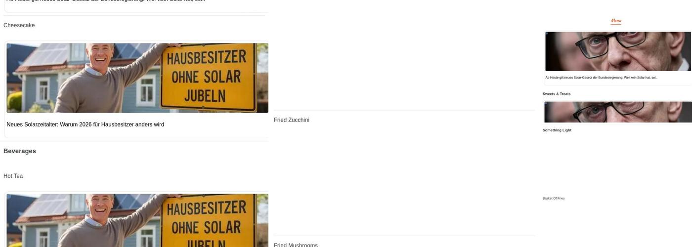 Our Place Diner Menu