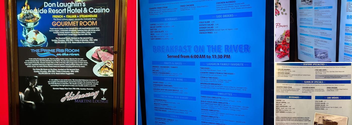 Riverview Restaurant Menu