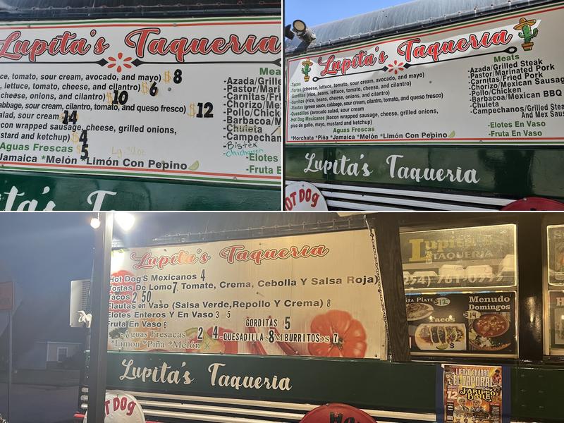 Lupita’s Taqueria Menu