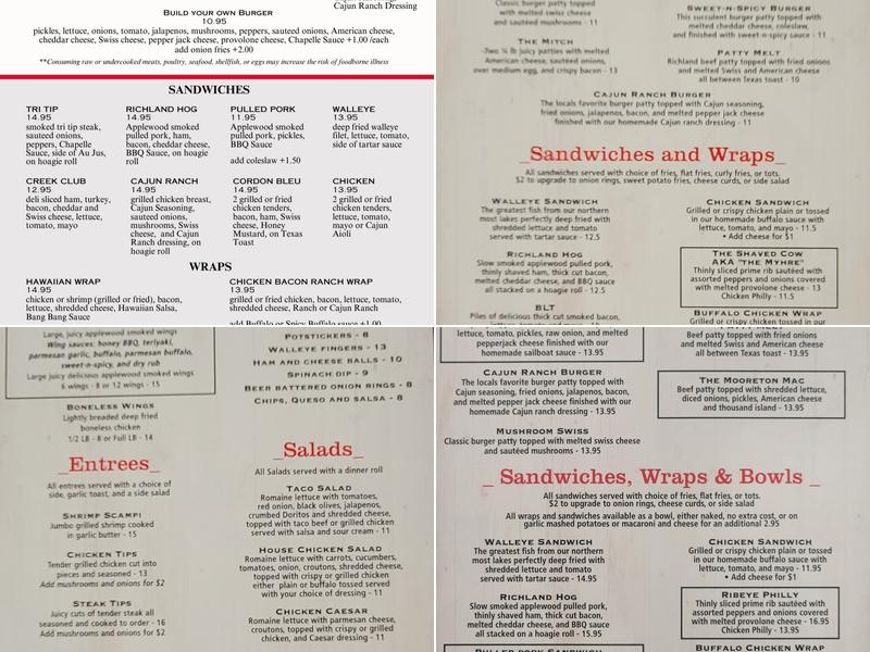 Antelope Creek Bar & Grill. ACBG VENUE Menu