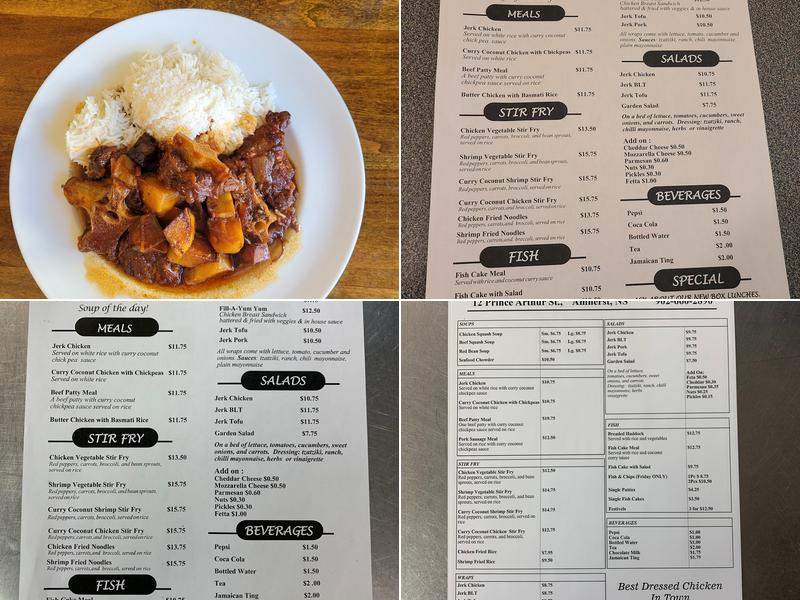 Portlander Jamaican Restaurant Menu