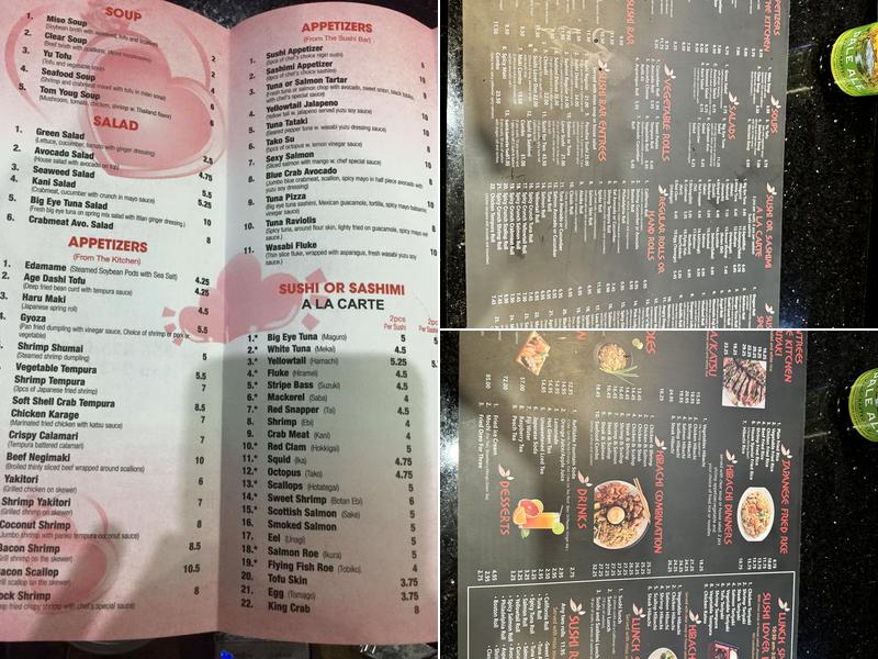 Sushi Lover Menu