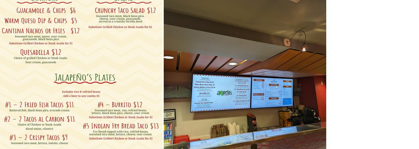Jalapeños Menu