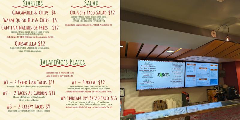Jalapeños Menu