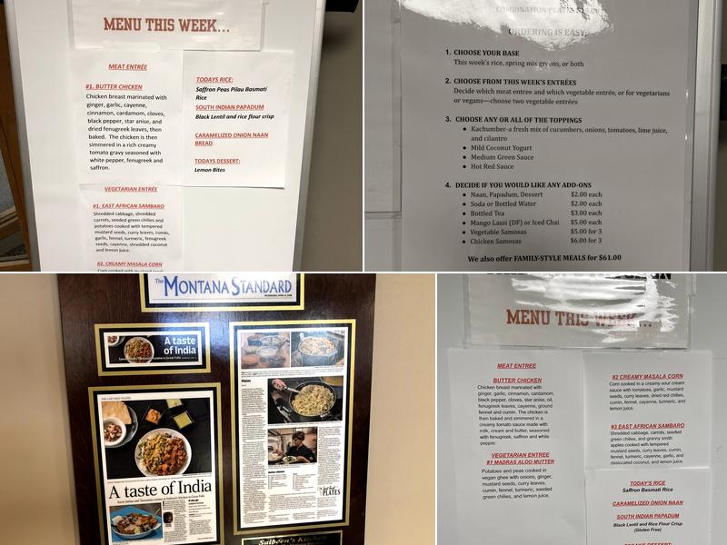 Saibeen's Kitchen Menu