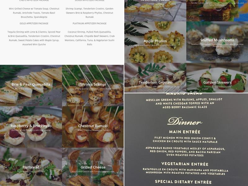 Chef Jack's Catering Menu