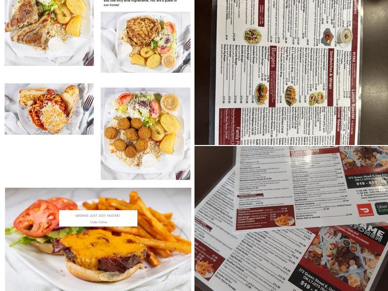 Flame Kitchen Menu