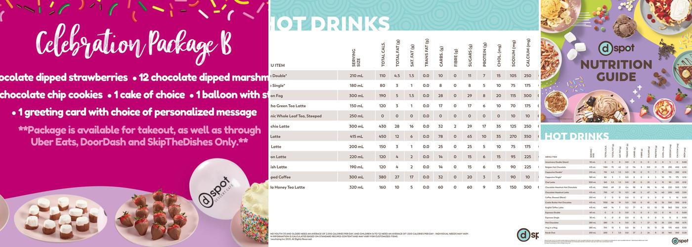 D Spot Dessert Cafe Ajax Menu