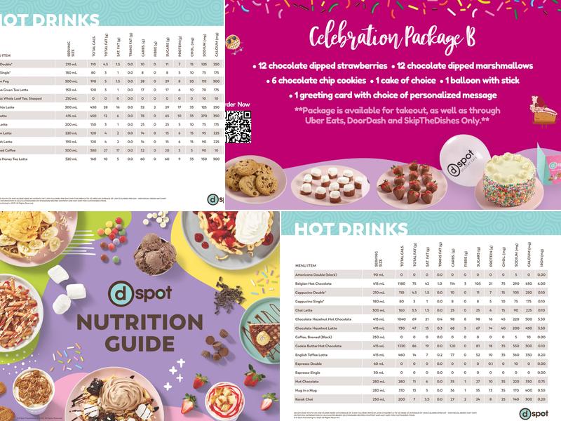 D Spot Dessert Cafe Ajax Menu