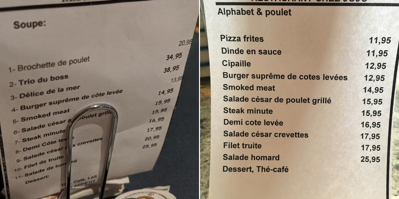 JoJo Menu