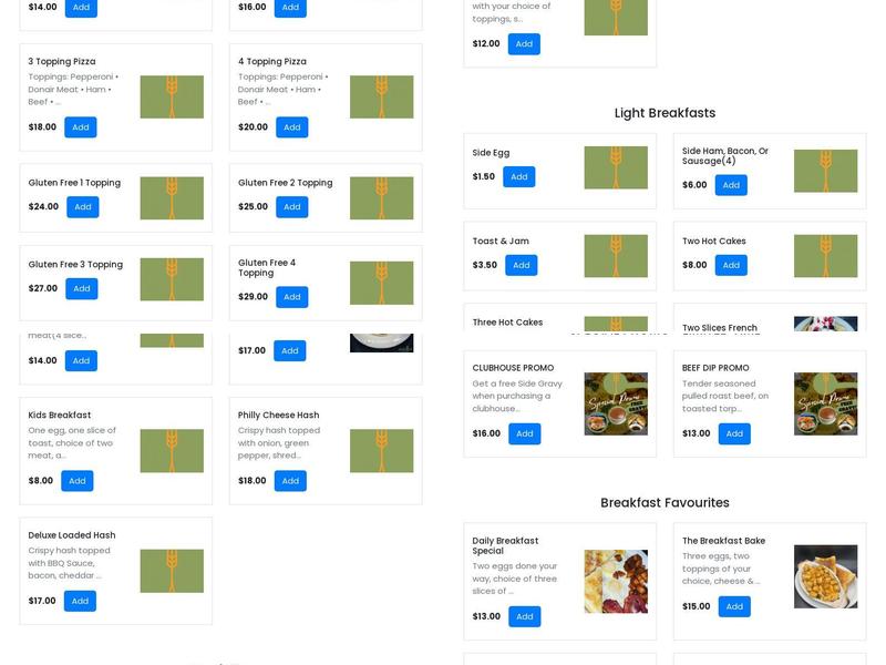 Prairie Chef Restaurant Menu