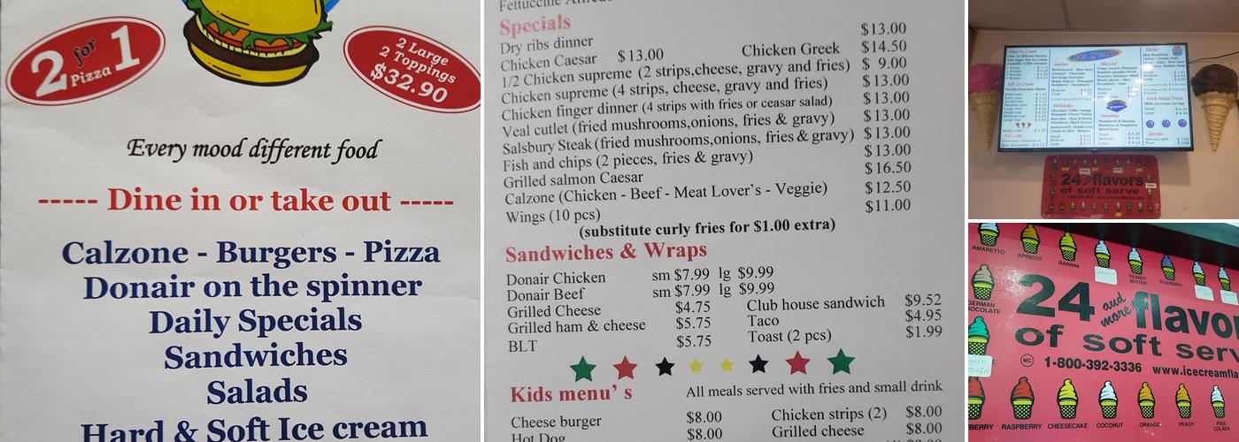 DJ's Dairy & Burger Menu