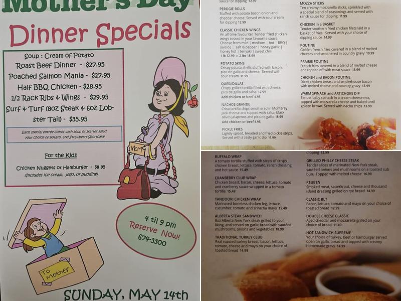 Garden Court Cafe Menu