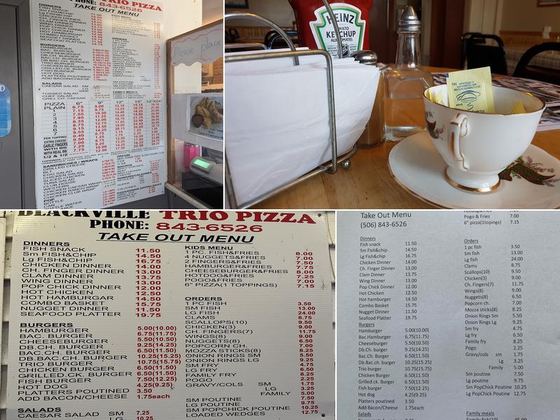 Blackville Trio Pizza Menu