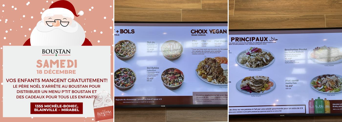 Restaurant Boustan Menu