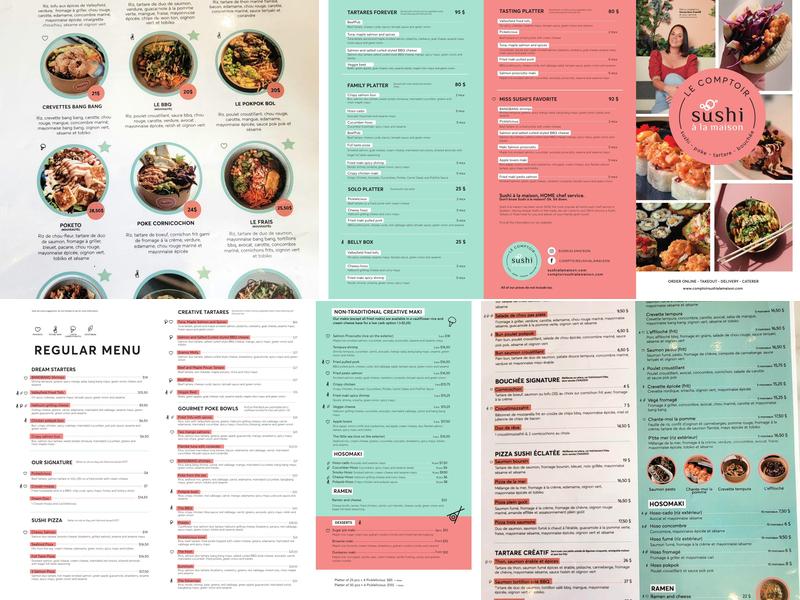 Comptoir Sushi à la maison Blainville Menu