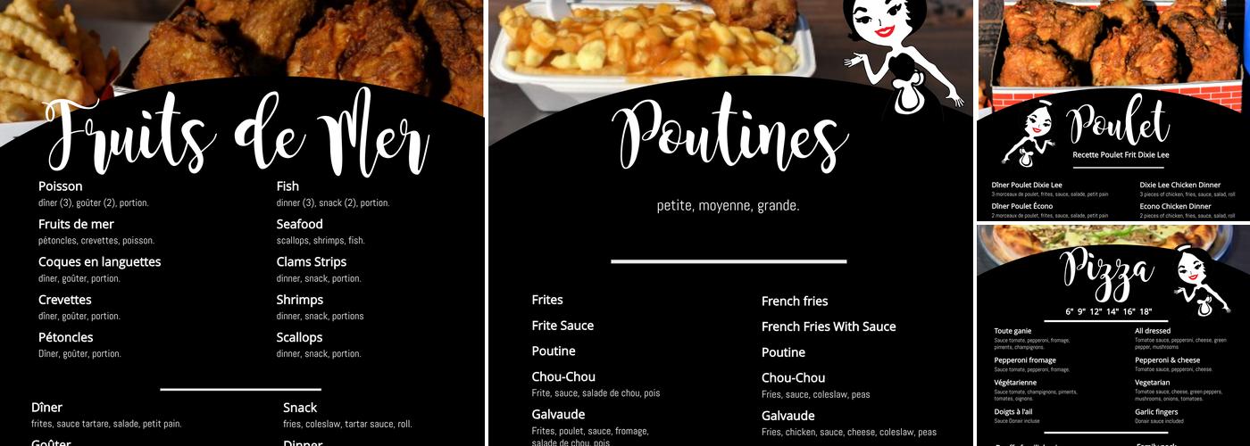 Dixie Lee Menu