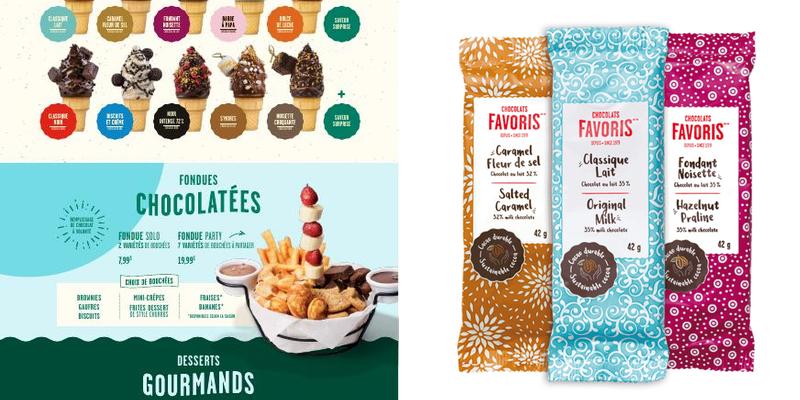 Chocolats Favoris Menu