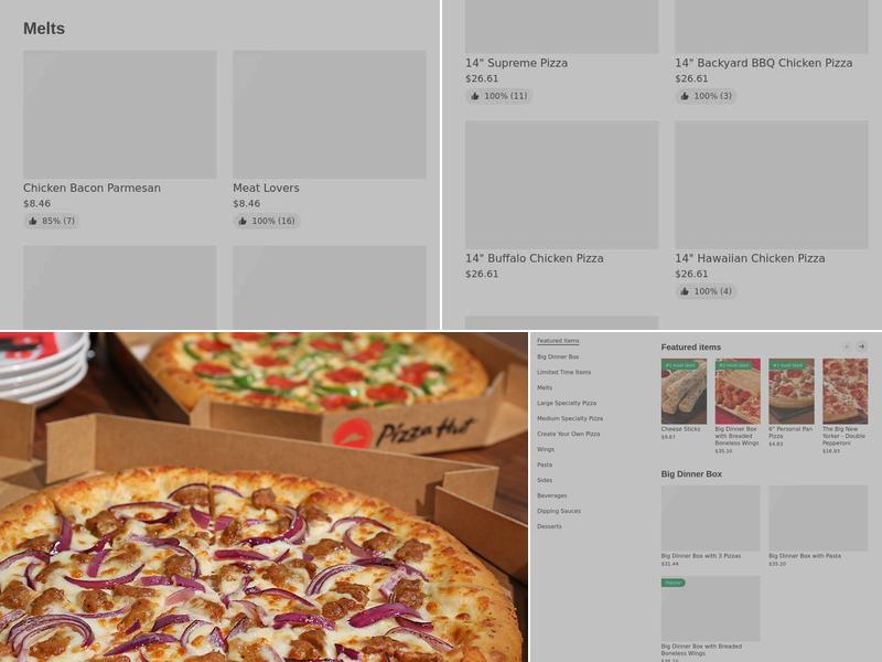 Pizza Hut Menu