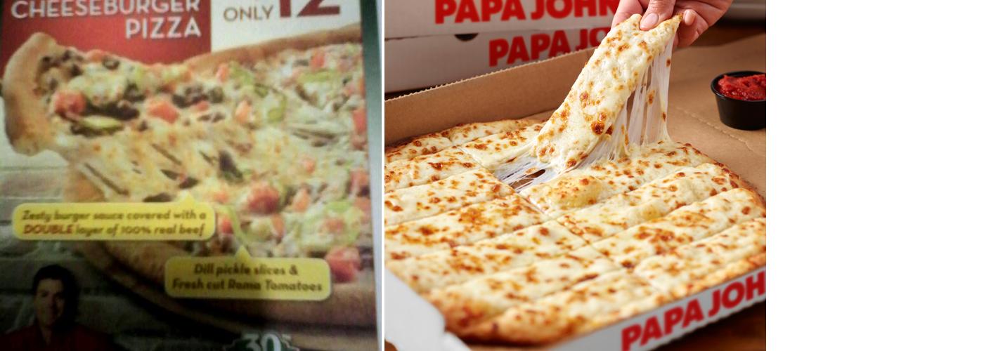 Papa Johns Pizza Menu