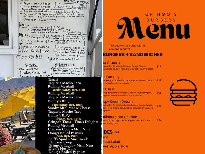 Jer & Mel's Railside Tacos & Fries Menu