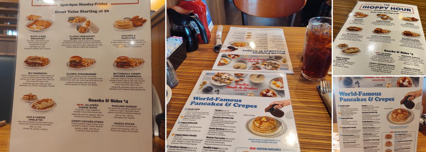 IHOP Menu