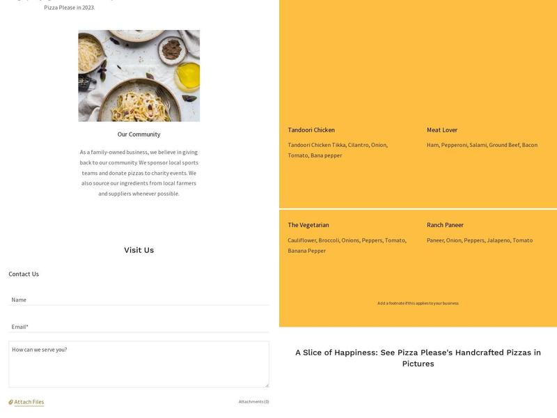 Tandoori Grill & Pizza Please Menu