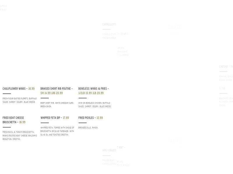 The Argyle Street Grill Menu