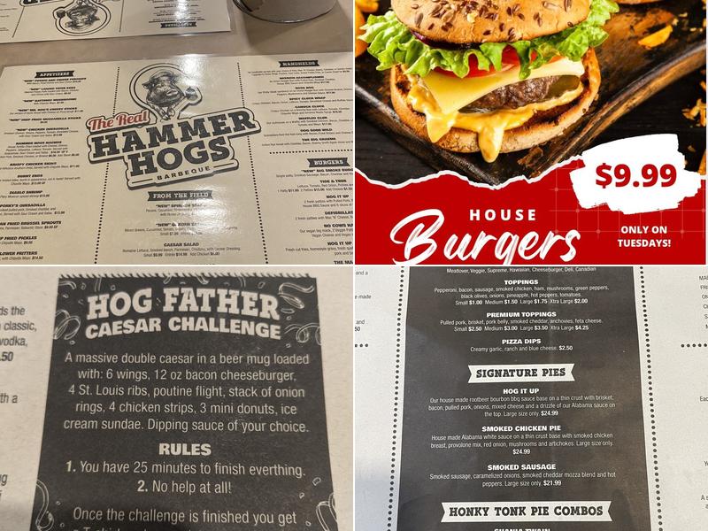 The Real Hammer Hogs BBQ Menu
