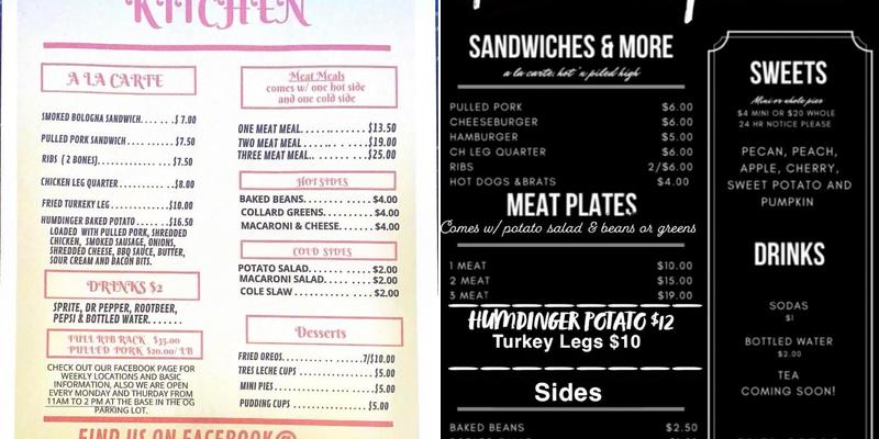 Squire&Cindy's Kitchen Menu