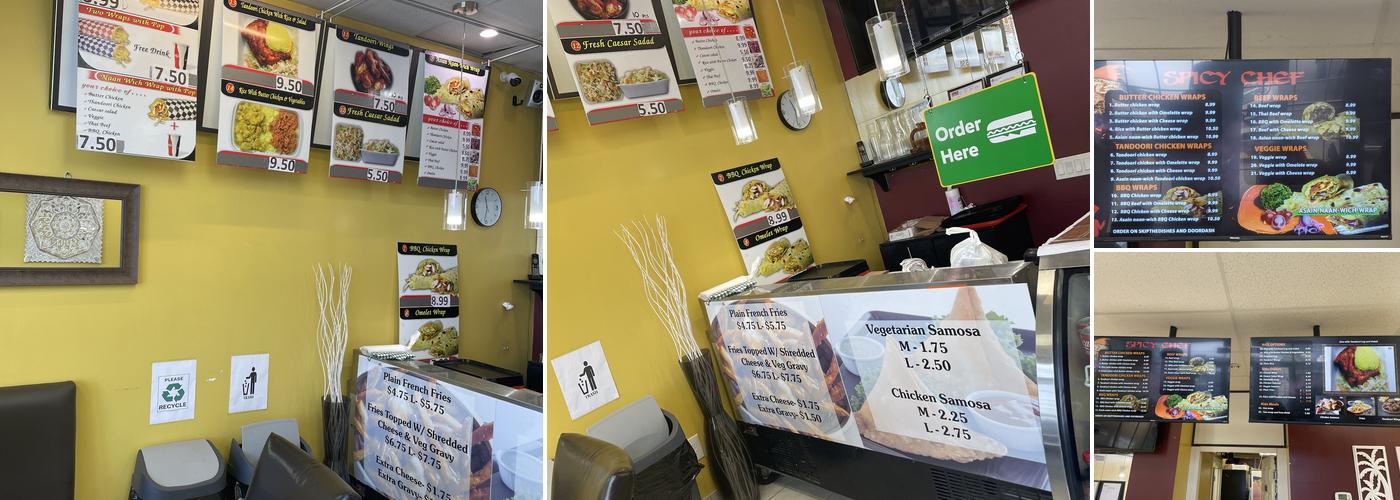 Spicey Chef Menu
